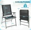 Dimensions and weight capacity of a foldable garden chair. Produktbild-Vorschau