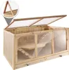 tectake® Goldie drewniana klatka dla gryzoni 95 x 50 x 50 Podgląd zdjęcia produktu 4