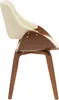 Esszimmerstuhl HLO-CP98 Kunstleder  walnuss/creme Produktbild-Vorschau 7