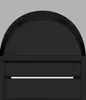Specchiera con illuminazione Talos Oval Vento 45x80 cm nero Anteprima dell’immagine prodotto 4