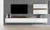 AX LIVING Meuble-paroi Loriano V Chêne Wotan/blanc brillant Voir les images du produit 1