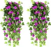 2 Stück Kunstpflanze Kunstblumen Hängend Künstliche Blumen Produktbild-Vorschau 1