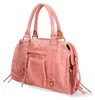 Elara Damen-Schultertasche aus echtem Wildleder Blau  Italy Produktbild-Vorschau 3