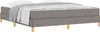vidaXL Boxspringbett Taupe 180 x 200 cm Stoff Produktbild-Vorschau 1