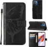 Lederhülle für Xiaomi Redmi 12C /Poco C55 Schmetterling Produktbild-Vorschau 1