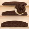 Stufenmatten Shaggy Venus Halbrund Kaffeebraun 1 Stück Produktbild-Vorschau 1
