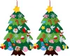 3D Filz-Weihnachtsbaum-Set: Geschmückter Tannenbaum mit Produktbild-Vorschau 1