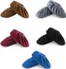 5 Paare Schuhüberzieher mehrweg Anti-Rutsch Sohle Flanell Produktbild-Vorschau 1