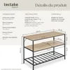 Étagère de cuisine Akeley - Bois clair industriel, Chêne Voir les images du produit 6