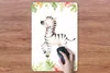 MuchoWow® Mauspad Mousepad Zebra - Dschungel - Blumen - Produktbild-Vorschau 3