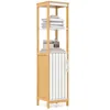 GOPLUS Badezimmerschrank, Hochschrank mit verstellbarem Produktbild-Vorschau 1