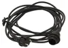 Kabel mit E27 Lampenfassung -  für Lampenschirme/Hängeleuchten - für Innen/Außen - 5m - schwarz Podgląd zdjęcia produktu