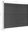 vidaXL Zaunelement Set WPC 872x146 cm Grau Podgląd zdjęcia produktu 14