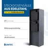 UNITEC Steckdosensäule Edelstahl IP44 m 2Std Produktbild-Vorschau 2