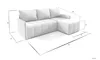 FurMeb24 ECKSOFA LIMA - 210 x 140 cm neve 77 - mit Produktbild-Vorschau 2