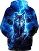 Herren 3D Kapuzenpullover Alpha Wolf Fleece Warm Lustig Produktbild-Vorschau 2
