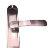 A close-up studio shot of a silver door handle on a white background. Produktbild-Vorschau