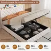 INONEFT Boxspringbett 140x200 cm mit LED und USB-Ladegerät, Produktbild-Vorschau 3
