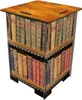 A stool designed to look like a stack of antique books. Podgląd zdjęcia produktu