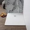 Weiße Mineralguss-Duschwanne cm 70x70 in Steinoptik | Muse Produktbild-Vorschau 2