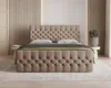 Chesterfield Boxspringbett, Kontinentalbett aus Samt, Produktbild-Vorschau 2