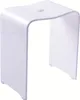 A white shower stool on a white background. Produktbild-Vorschau