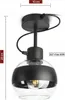 Lampa Wisząca Sufitowa Żyrandol Czarna Szklana Kula Black Podgląd zdjęcia produktu 5
