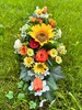 künstliche Grabblumen Aufleger mit Sonnenblumen Rosen Produktbild-Vorschau 7