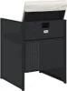 5-tlg. Garten-Essgruppe mit Kissen Schwarz Poly Rattan Produktbild-Vorschau 7