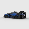 BlockBuddie™ Senna GTR Blau inspiriertes Klemmbaustein Auto Produktbild-Vorschau 2