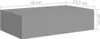 vidaXL Wandregal mit Schublade Grau 40x23,5x10 cm MDF Produktbild-Vorschau 17