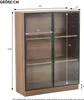 MERAX Glasvitrine Sideboard mit LED-Beleuchtung und 3 Produktbild-Vorschau 7