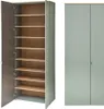 Flurgarderobe 4-teilig grün matt mit Eiche BLISS-36 Produktbild-Vorschau 2