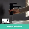 Miscelatore lavabo hansgrohe 100 Vernis Blend nero opaco, 1 Anteprima dell’immagine prodotto 11