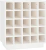 vidaXL Weinregal Weiß 55,5x34x61 cm Massivholz Kiefer Produktbild-Vorschau 1