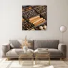 Bilder auf glas - Zimt Vanille Kaffee Getreide - 70x70cm - Produktbild-Vorschau 7