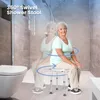 Duschhocker 34-52cm Höhenverstellbar, 360° Drehbarer Produktbild-Vorschau 4