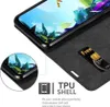 A close-up view of a black phone case with a phone inside, showing a screen with a nature-themed wallpaper. There is also a slot for a SIM card with the word 'Free' printed on it. Produktbild-Vorschau