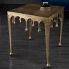 Table d'appoint 50 cm, design doré, table moderne pour Voir les images du produit 5