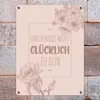 Und vergiss nicht glücklich zu sein Metallschild in 15x20 Produktbild-Vorschau 7