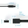 0,5m SATA-3 Kabel Schwarz S-ATA 6 Gb/s High Speed SSD HDD Produktbild-Vorschau 5