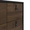 Rye Kommode 6 Schubladen mattschwarz, Walnuss Nachbildung. Produktbild-Vorschau 6