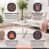 SalesFever Couchtisch quadratisch | Glasplatte foliert in Produktbild-Vorschau 2