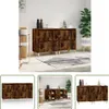 The Living Store Sideboards 2 Stk. Räuchereiche 60x35x70 cm Produktbild-Vorschau 10