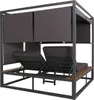 Aluminiowy leżak ogrodowy HWC-M63b, leżak typu daybed w Podgląd zdjęcia produktu 7