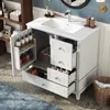 Mobile bagno autoportante con tre cassetti, lavabo con Anteprima dell’immagine prodotto 3