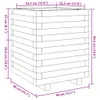 Möbel Pflanzkübel Wachsbraun 40x40x49,5 cm Massivholz Produktbild-Vorschau 9