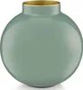 PIP STUDIO Vase Metall Mid Green 17cm Produktbild-Vorschau 1