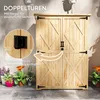 Armoire à outils de jardin en bois avec double porte Voir les images du produit 6