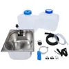 12V Camping Spüle Bausatz mit 10L Kanister Spülbecken Produktbild-Vorschau 1